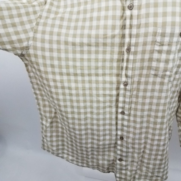 Horny Toad Mens Shirt XL Cuba Libre LS Brown White - Picture 2 of 8